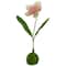 19" Green, Yellow & Pink Spring Floral Tabletop Decoration